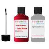 land rover defender firenza red code 868 1af cah touch up paint With anti rust primer undercoat