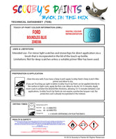 Ford Fiesta Boundless Blue 2Dmexwa Health and safety instructions for use