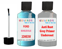 Ford Fiesta Boundless Blue 2Dmexwa Anti Rust primer undercoat