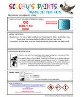 Ford Fiesta St Boundless Blue 2Dmexwa Health and safety instructions for use