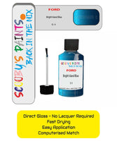 Paint For Ford Fiesta Bright Island Blue Code 51 Touch Up Paint