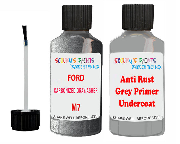 M7 Color Code Touch Up Paint For Ford Mustang Carbonized Gray/Asher Gray M7 Scratch ...