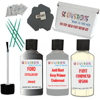 Ford Fiesta St Crystalline Grey Jn6ECompound finishing paint