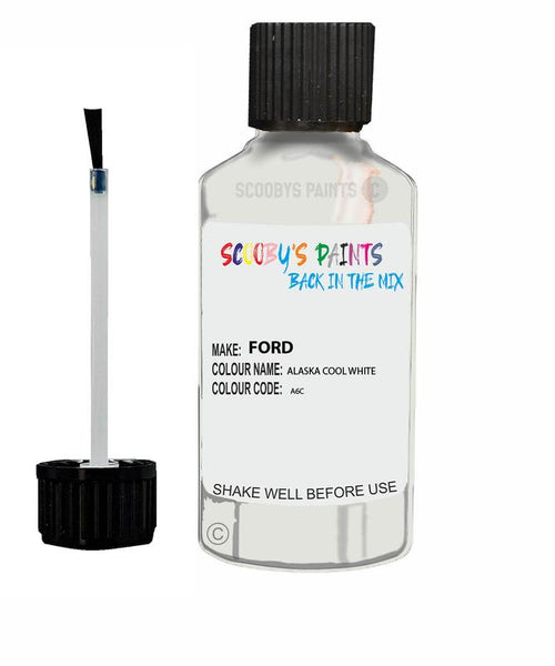 ford ranger alaska cool white code a6c touch up paint 1999 2011 Scratch Stone Chip Repair 