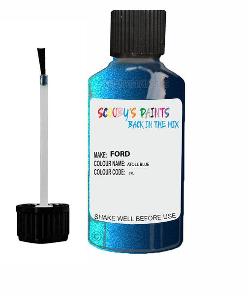 ford ranger atoll blue code 37l touch up paint 2009 2011 Scratch Stone Chip Repair 