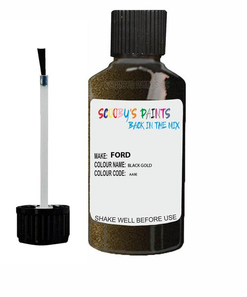ford fiesta black gold code aa9e touch up paint 2010 2010 Scratch Stone Chip Repair 