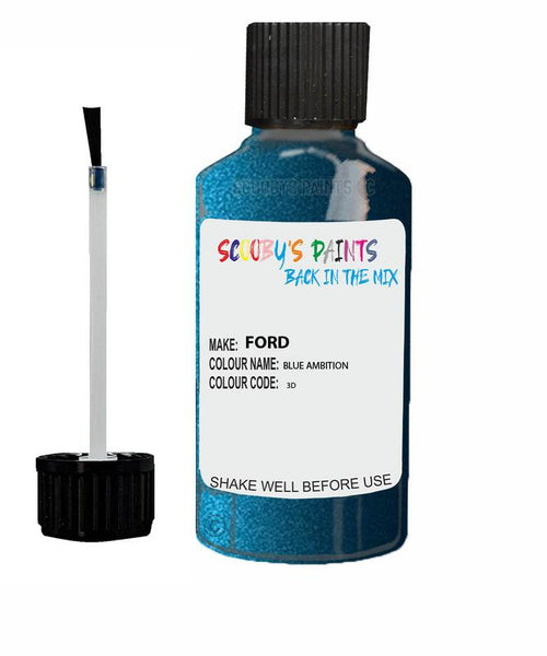 ford s max blue ambition code 3d touch up paint 2006 2008 Scratch Stone Chip Repair 