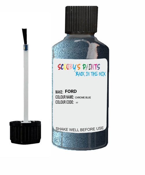 Car Paint Ford Focus St Chrome Blue 7411 Scratch Stone Chip Kit