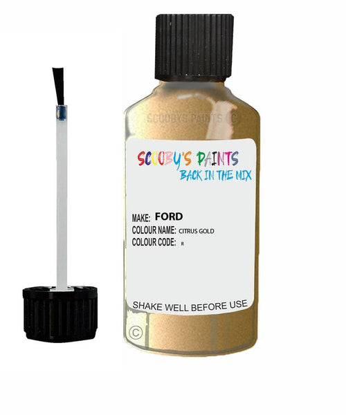 ford fiesta citrus gold code x touch up paint 2000 2005 Scratch Stone Chip Repair 