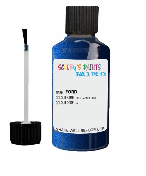 Car Paint Ford Focus St Deep Impact Blue G Scratch Stone Chip Kit