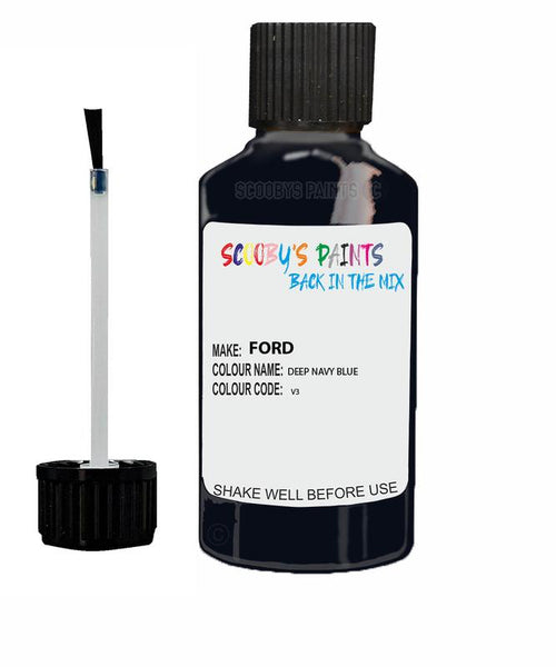 ford focus deep navy blue code v3 touch up paint 2004 2008 Scratch Stone Chip Repair 