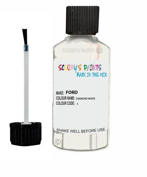 ford ka diamond white code 8 touch up paint 1997 2002 Scratch Stone Chip Repair 