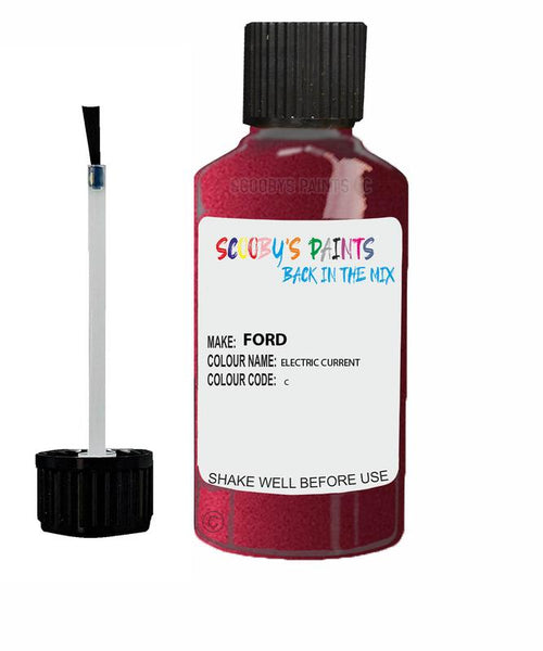 ford ka electric current code c touch up paint 1990 2004 Scratch Stone Chip Repair 