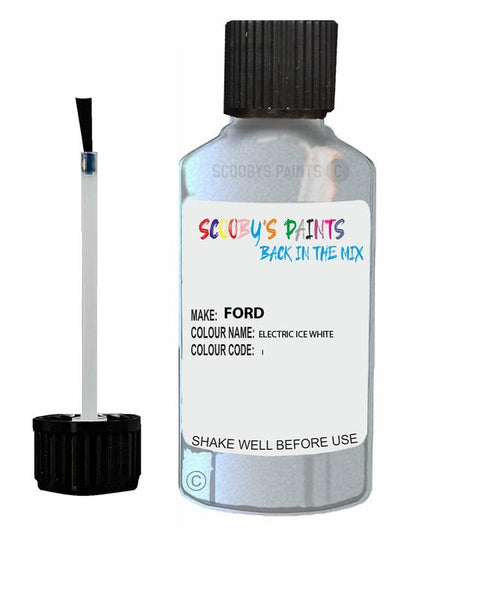 ford focus electric ice white code i touch up paint 2009 2013 Scratch Stone Chip Repair 