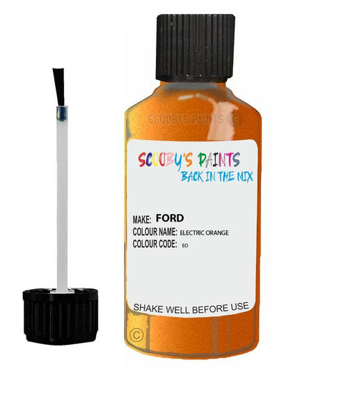 ford focus electric orange code eo touch up paint 2006 2011 Scratch Stone Chip Repair 