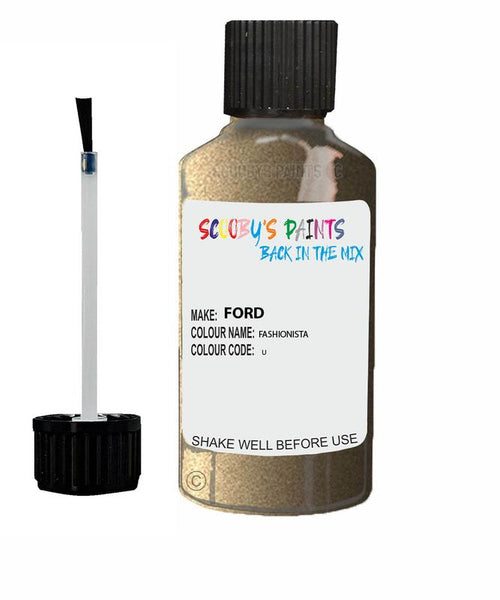 ford fiesta fashionista code u touch up paint 2011 2015 Scratch Stone Chip Repair 