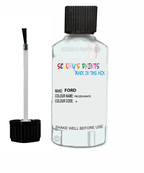 Car Paint Ford Fusion Frozen White W Scratch Stone Chip Kit