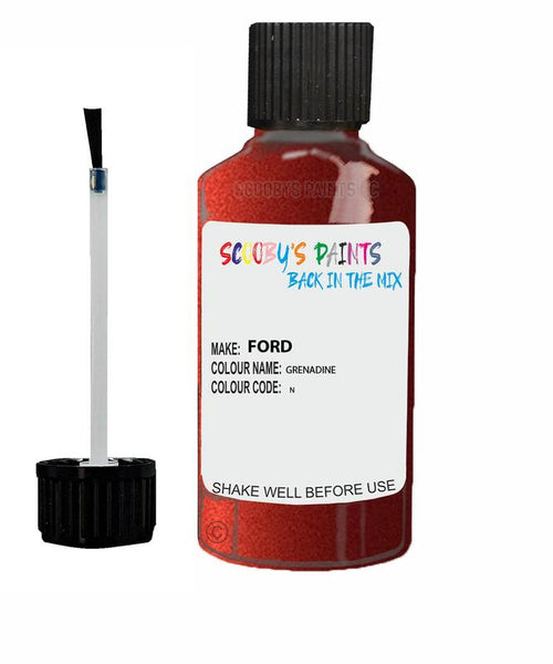 ford focus grenadine code n touch up paint 2007 2011 Scratch Stone Chip Repair 