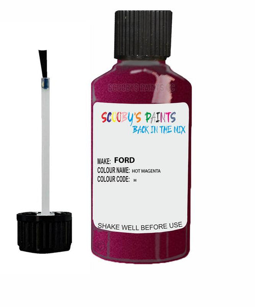 ford fiesta hot magenta code m touch up paint 2009 2015 Scratch Stone Chip Repair 
