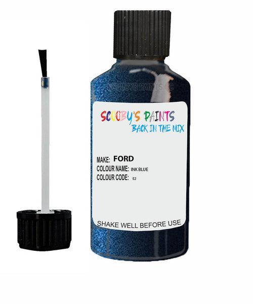 Car Paint Ford Fusion Ink Blue E2 Scratch Stone Chip Kit