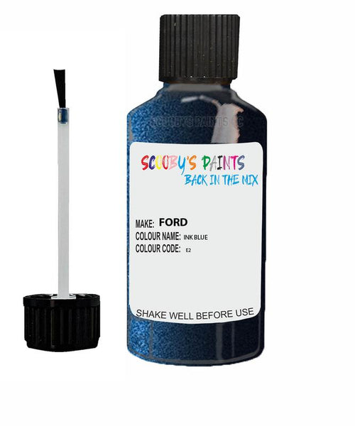 ford mondeo ink blue code e2 touch up paint 2002 2015 Scratch Stone Chip Repair 