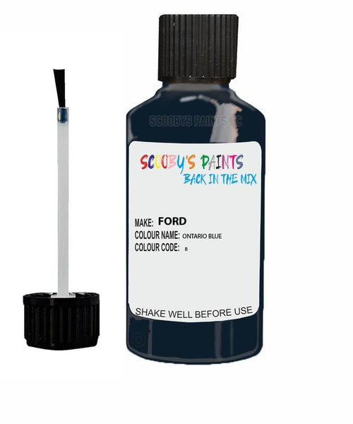 ford fiesta ontario blue code b touch up paint 1993 2002 Scratch Stone Chip Repair 