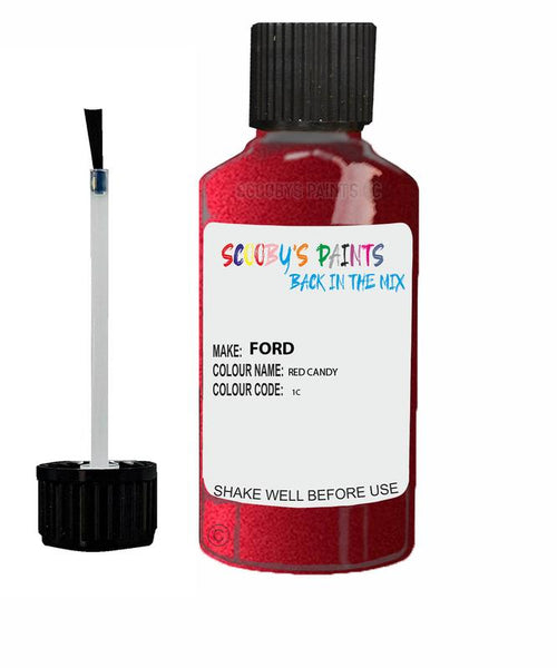 ford fiesta red candy code 1c touch up paint 2011 2018 Scratch Stone Chip Repair 