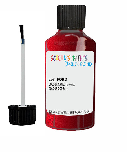 Car Paint Ford Focus St Ruby Red 7 Scratch Stone Chip Kit