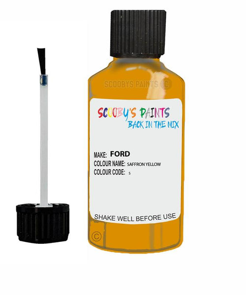 ford focus saffron yellow code s touch up paint 1990 2010 Scratch Stone Chip Repair 