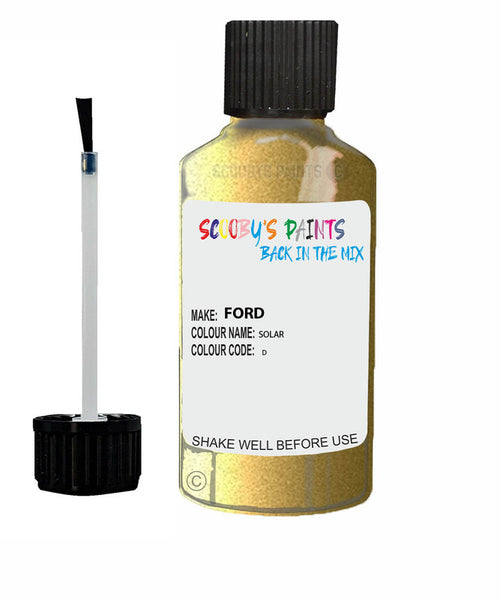 Car Paint Ford Tourneo Connect Solar D Scratch Stone Chip Kit