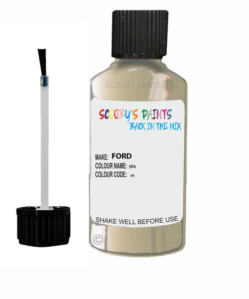 Car Paint Ford Fusion Spa 49 Scratch Stone Chip Kit