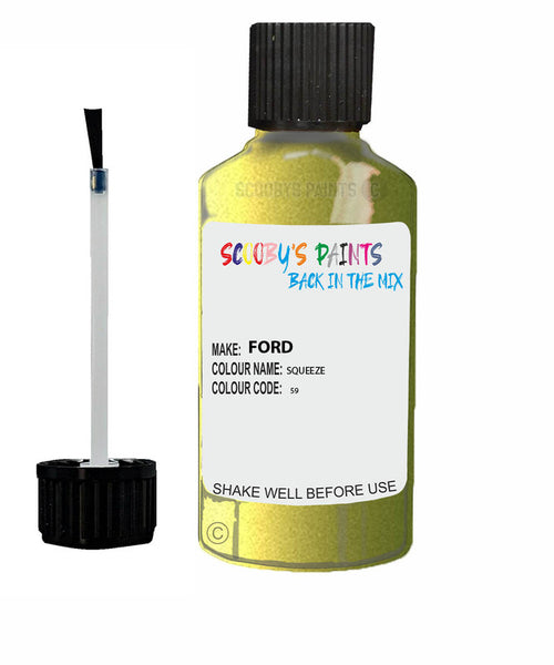 Car Paint Ford Fusion Squeeze 59 Scratch Stone Chip Kit