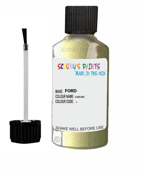 ford focus sublime code x touch up paint 2005 2008 Scratch Stone Chip Repair 