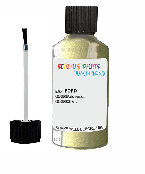 Car Paint Ford Fusion Sublime X Scratch Stone Chip Kit