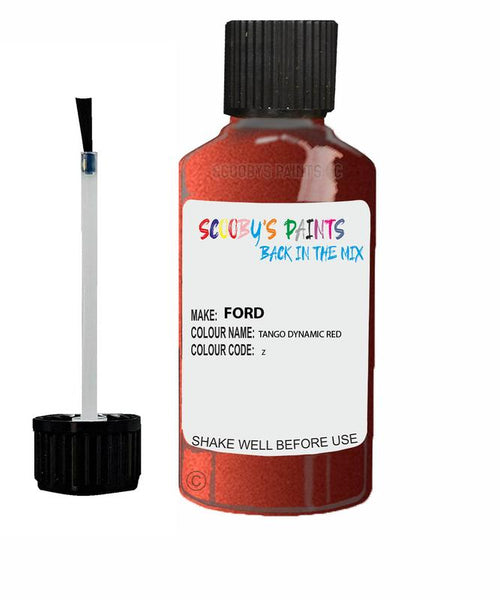 ford focus tango dynamic red code z touch up paint 2006 2011 Scratch Stone Chip Repair 