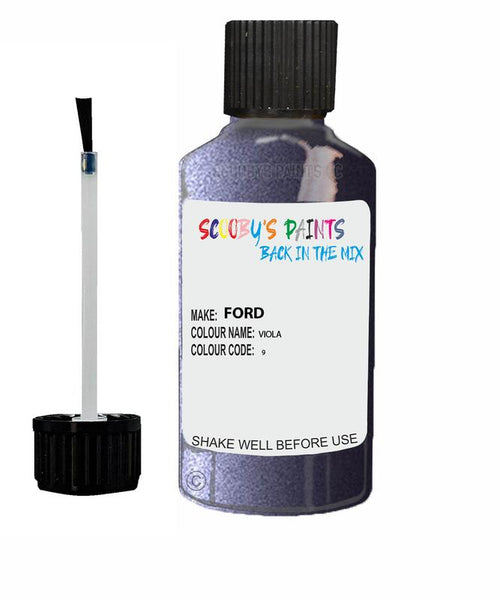 ford fiesta viola code 9 touch up paint 2006 2008 Scratch Stone Chip Repair 