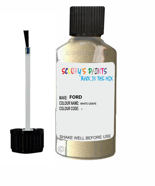 Car Paint Ford Focus C-Max White Grape Y Scratch Stone Chip Kit