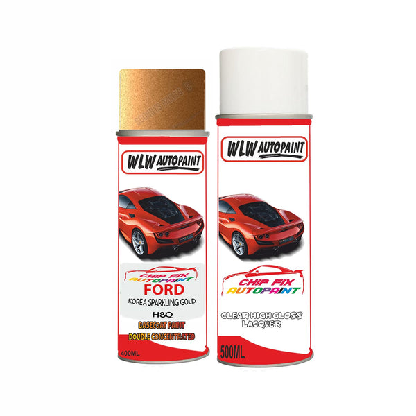 spray paint aerosol basecoat chip repair panel body shop dent refinish ford ka-korea-sparkling-gold-aerosol-spray