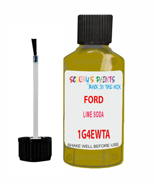 Car Paint Ford Fiesta Lime Soda 1G4Ewta Scratch Stone Chip Kit