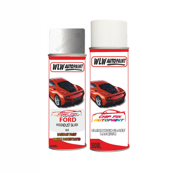 spray paint aerosol basecoat chip repair panel body shop dent refinish ford transit-moondust-silver-aerosol-spray
