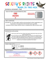 Ford Explorer Space White A3 Health and safety instructions for use