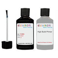 ford fiesta ebony code location sticker e touch up paint 1995 2007