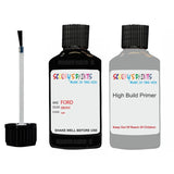 ford fiesta ebony code location sticker e touch up paint 1995 2007