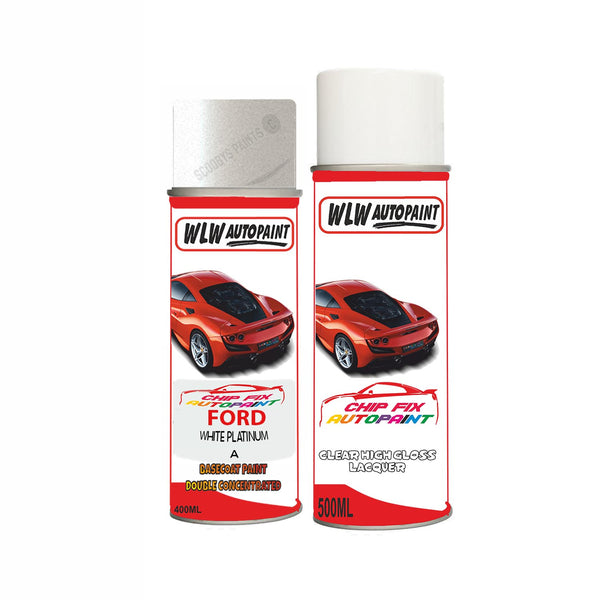 spray paint aerosol basecoat chip repair panel body shop dent refinish ford edge-white-platinum-aerosol-spray