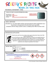 Ford Focus C-Max Neptune Green K2Ab Health and safety instructions for use