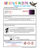 Ford Puma Thistle Purple E9 Health and safety instructions for use