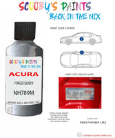 Paint For Acura Tsx Forged Silver Ii Code Nh789M (A) Touch Up Scratch Stone Chip Repair