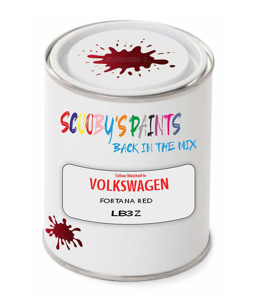 spray gun 2 pack paint Volkswagen Fortana Red Code: Lb3Z