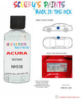 Paint For Acura Cl Frost White Code Nh538-5 Touch Up Scratch Stone Chip Repair
