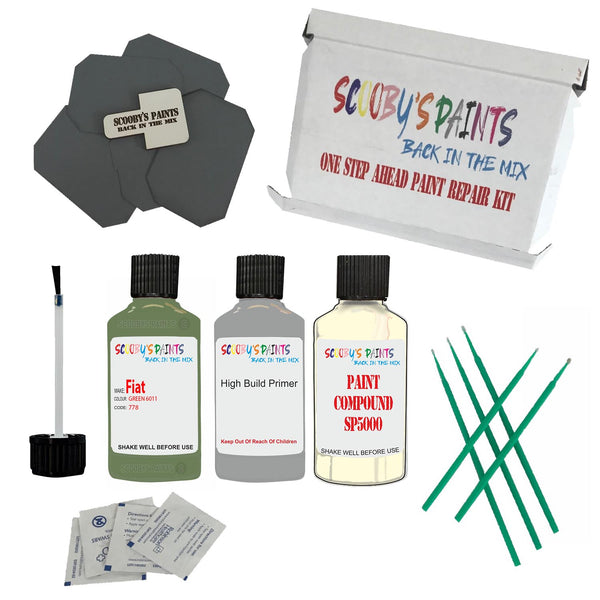 FIAT VERDE 6002 Paint Code 556 Touch Up Paint Repair Detailing Kit